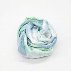 川俣シルクツイルストール 青葉（ブルー） FAF-0253