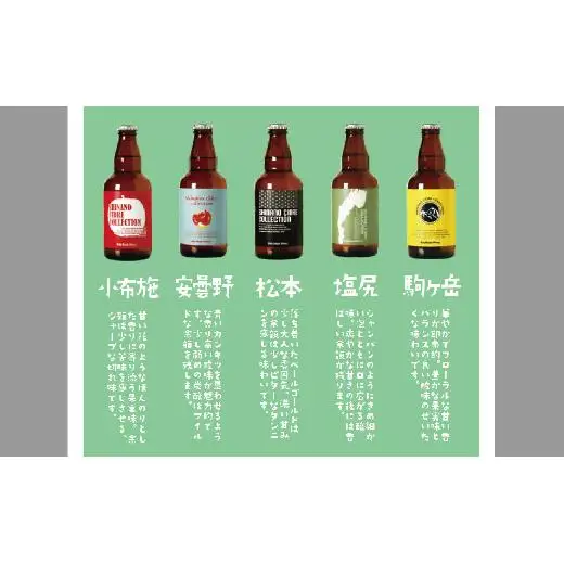 ベリービーズワイナリー シナノシードル 330ml 5本セット