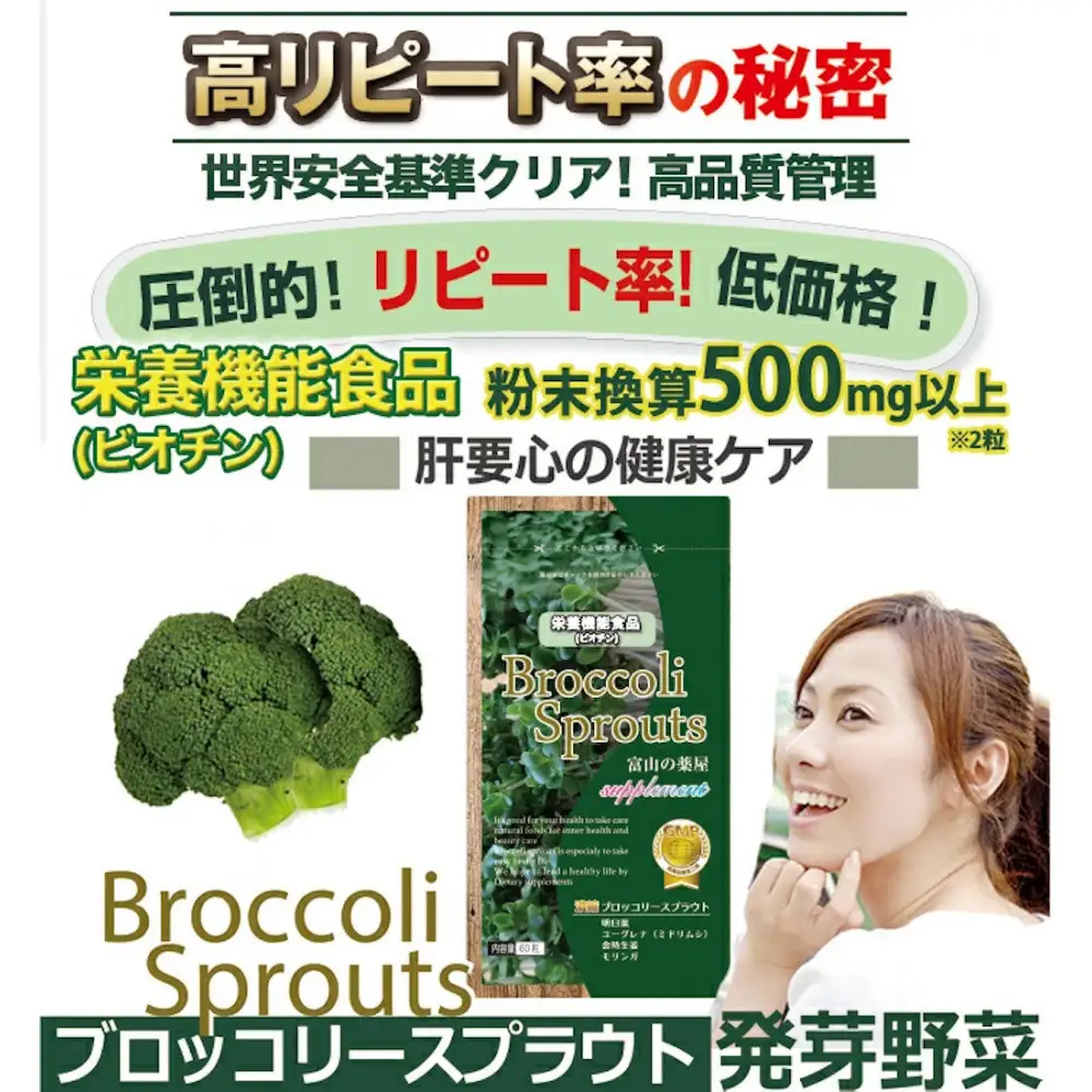 ブロッコリースプラウト サプリメント 約4ヶ月分 宝蔵メディカル