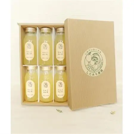 したみち農園 / りんごジュース 果汁100% 180ml×6本セット【1724882】