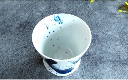 有田焼 至高の焼酎グラス 龍門【松尾陶器】酒器 焼酎グラス グラス お酒 食器 器 うつわ 磁器 陶磁器 コップ カップ 染付 dx007