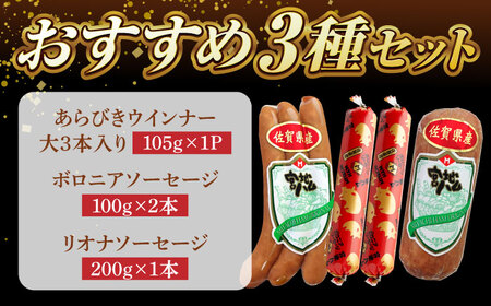 ソーセージお試しセット（3種 計6本） /宮地ハム[UBM041]