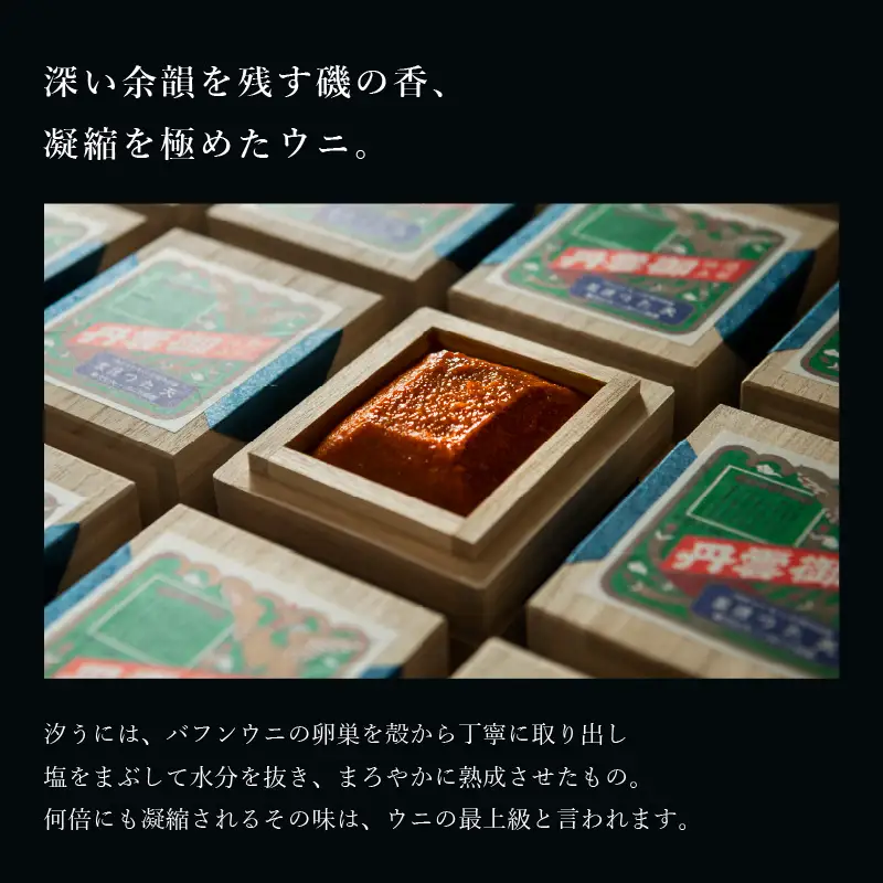 福井「塩うに」熟成濃厚ウニ 日本三大珍味の一つ 越前仕立て汐うに（簡易容器入）36g ｜雲丹 珍味 おつまみ 酒[D-4615]