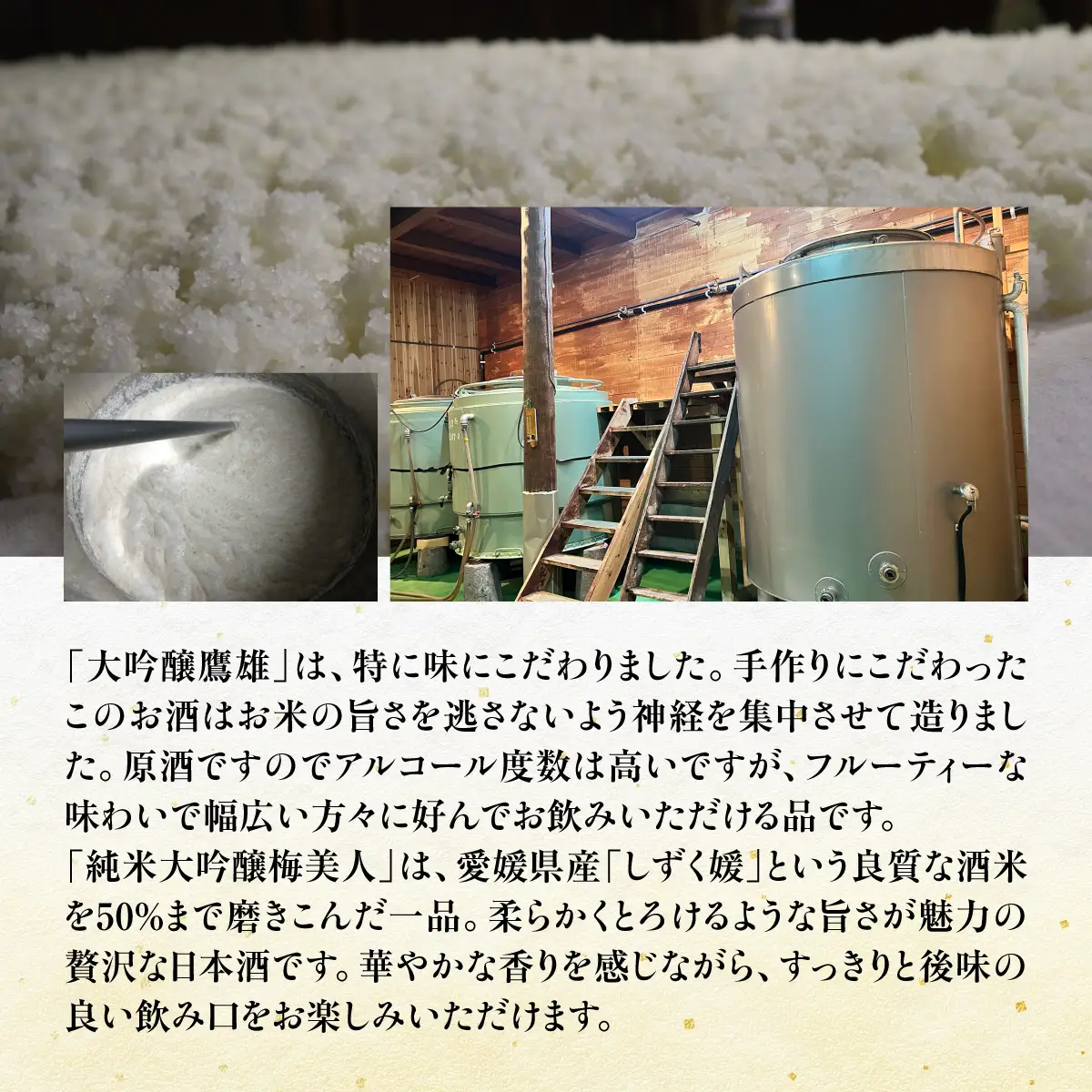 大吟醸　鷹雄720mlと純米大吟醸　梅美人720ml　のセット【F03-7】【1043424】 YWTO003