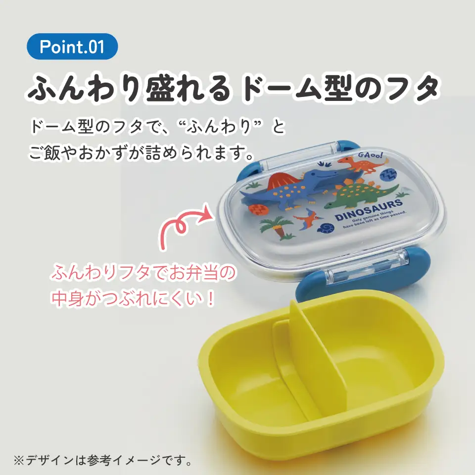 弁当箱 1段 270ml QAF1 ディノサウルス 恐竜 ダイナソー 奈良県奈良市 skt003 スケーター 724824
