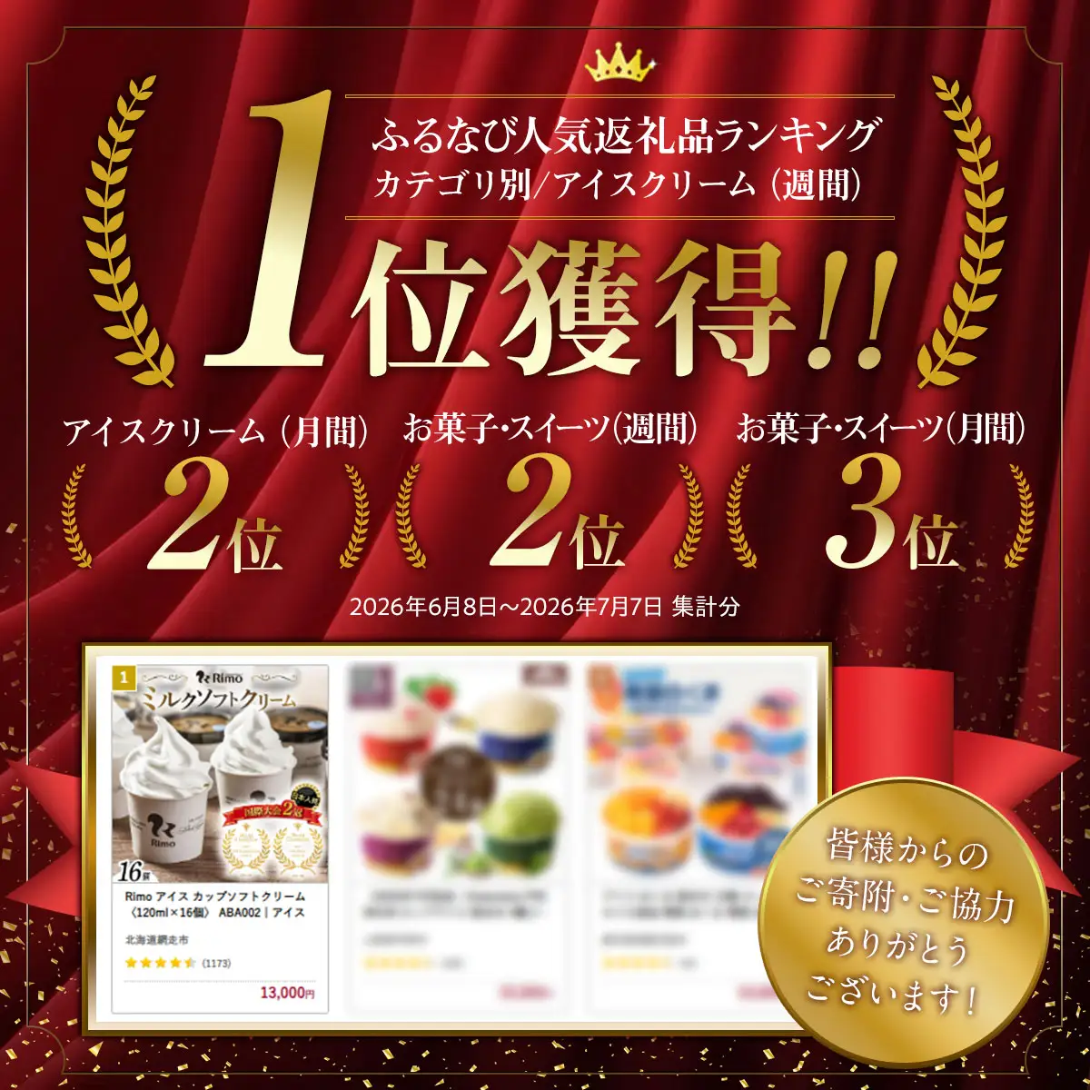 Rimo アイス カップソフトクリーム〈120ml×16個〉 ABA002 | アイス