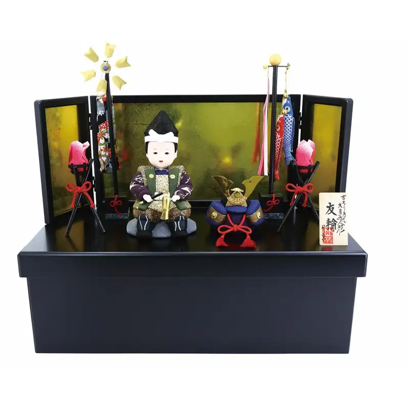 木目込み人形　友輪 工芸品 和雑貨 インテリア 初節句 お祝い 五月人形 木目込み人形