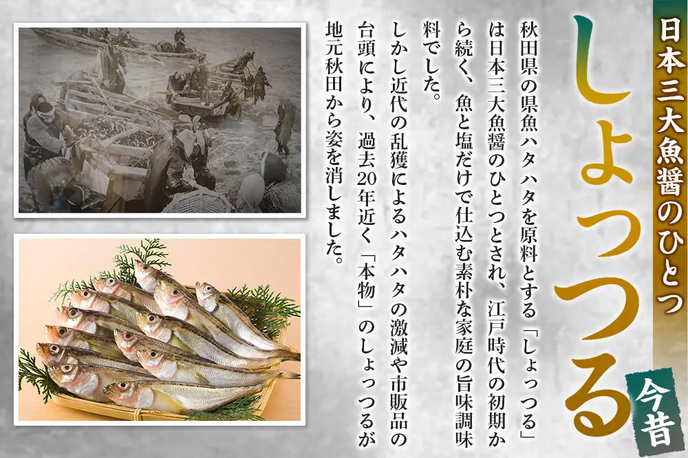 秋田しょっつる タイ魚醤 130g×2本【簡易包装での発送】