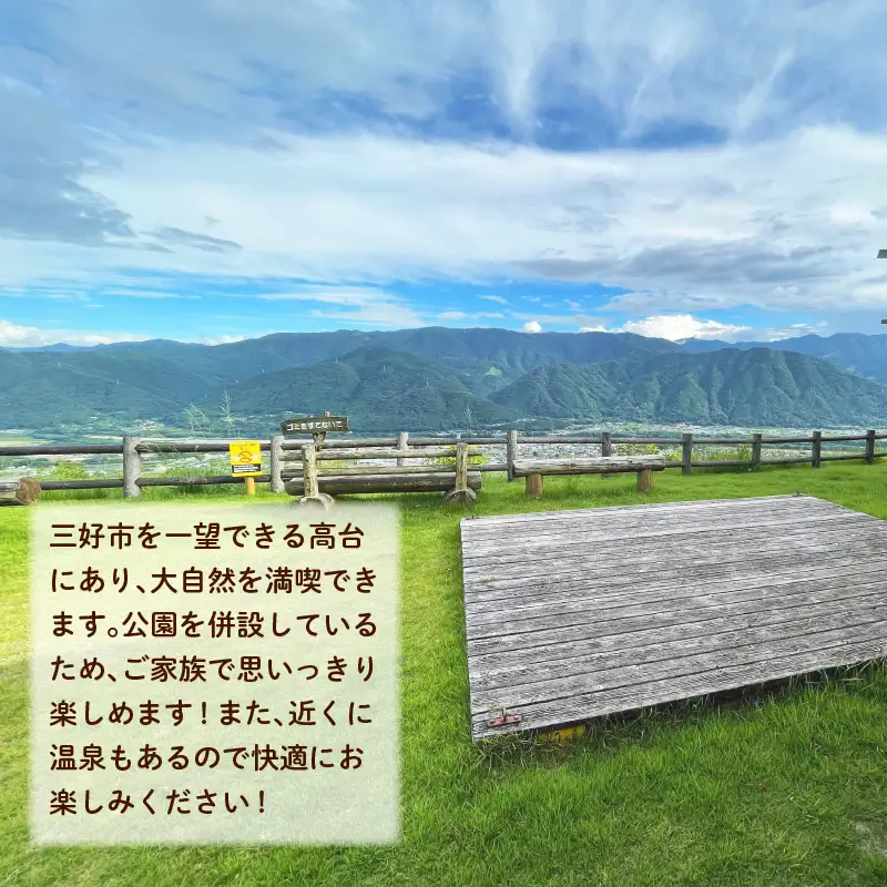 【 三好市 】 宿泊 券 健康 と ふれあいの森 バンガロー 10人棟 【 宿泊 】