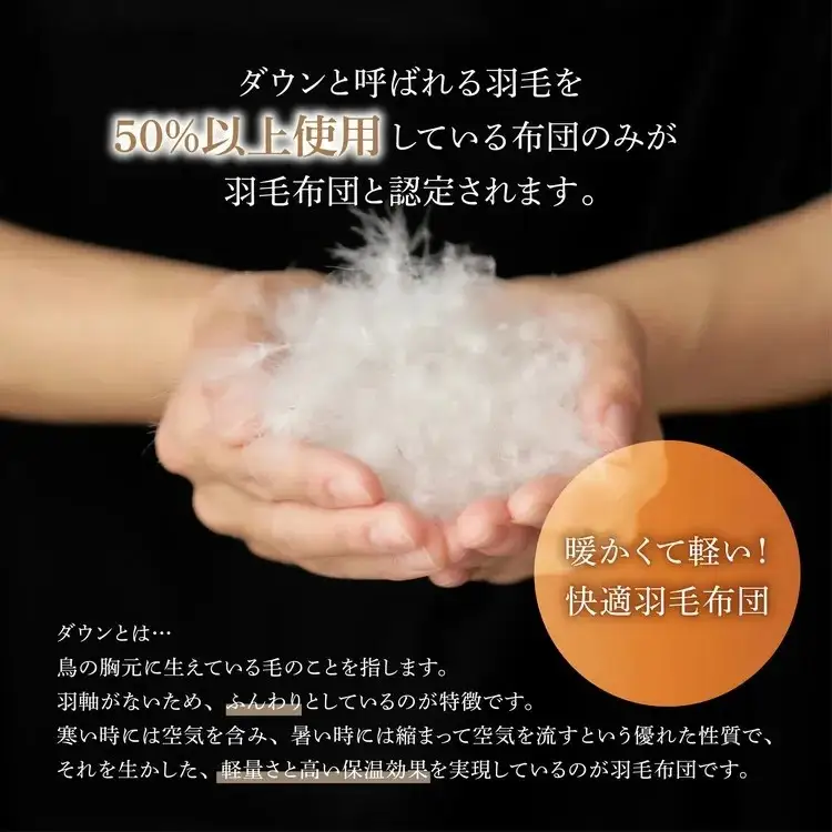 ホワイトダックダウン90%入り 手洗いOK ベビー用羽毛ふとん 約75×100cm BF-90 | 洗える ベビー 羽毛ふとん ホワイトダックダウン90% 75×100cm ひざ掛け ベビー