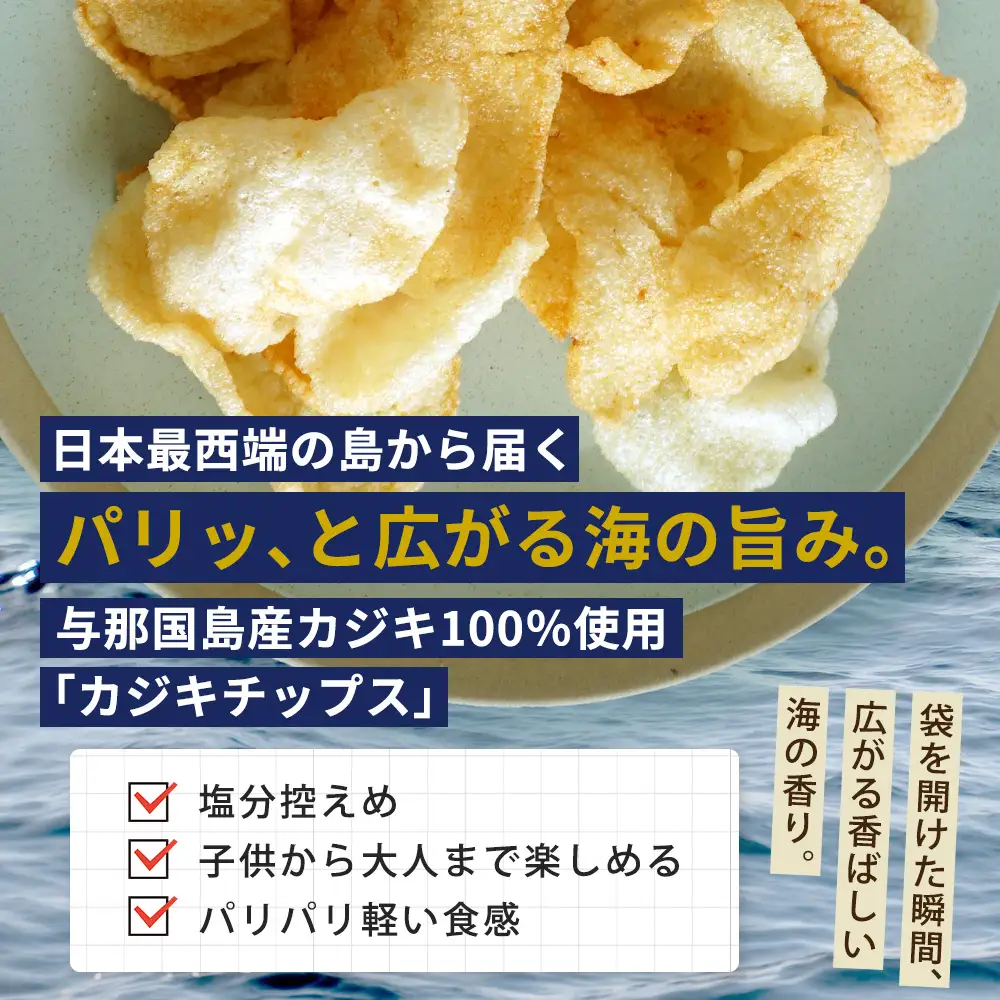 与那国島産 カジキ100%使用 カジキチップス （35g×3袋） NE-1 │ 沖縄県 与那国町 与那国島 おやつ スナック カジキ 揚げ菓子 セット 贈答 ギフト