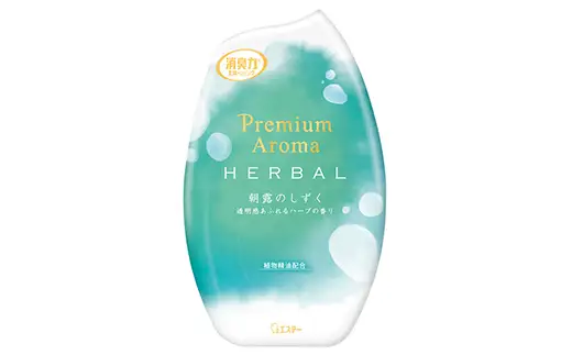 お部屋の消臭力 Premium Aroma 朝露のしずく 18個 1ケース 雑貨 日用品 消臭剤 芳香剤 ルームフレグランス 部屋 リビング 寝室 玄関 置き型  F5K-655