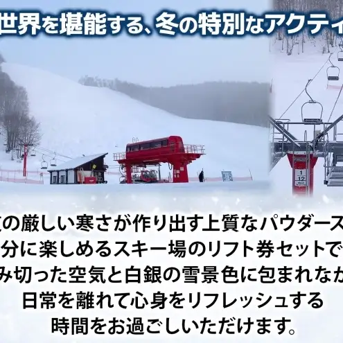 リフト券ほろたちスキー場1回券リフト券【5セット】