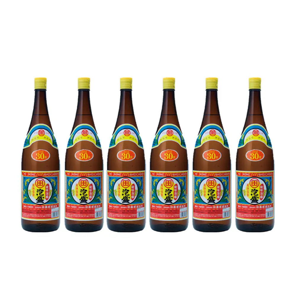 【定期便：3回】琉球泡盛まるた30度1800ml 6本セット お酒 酒 泡盛 沖縄 大宜味村 やんばる まるた 送料無料 お取り寄せ ご当地 30度 6本セット アルコール セット さけ やんばる酒造 あわもり プレゼント ギフト 琉球