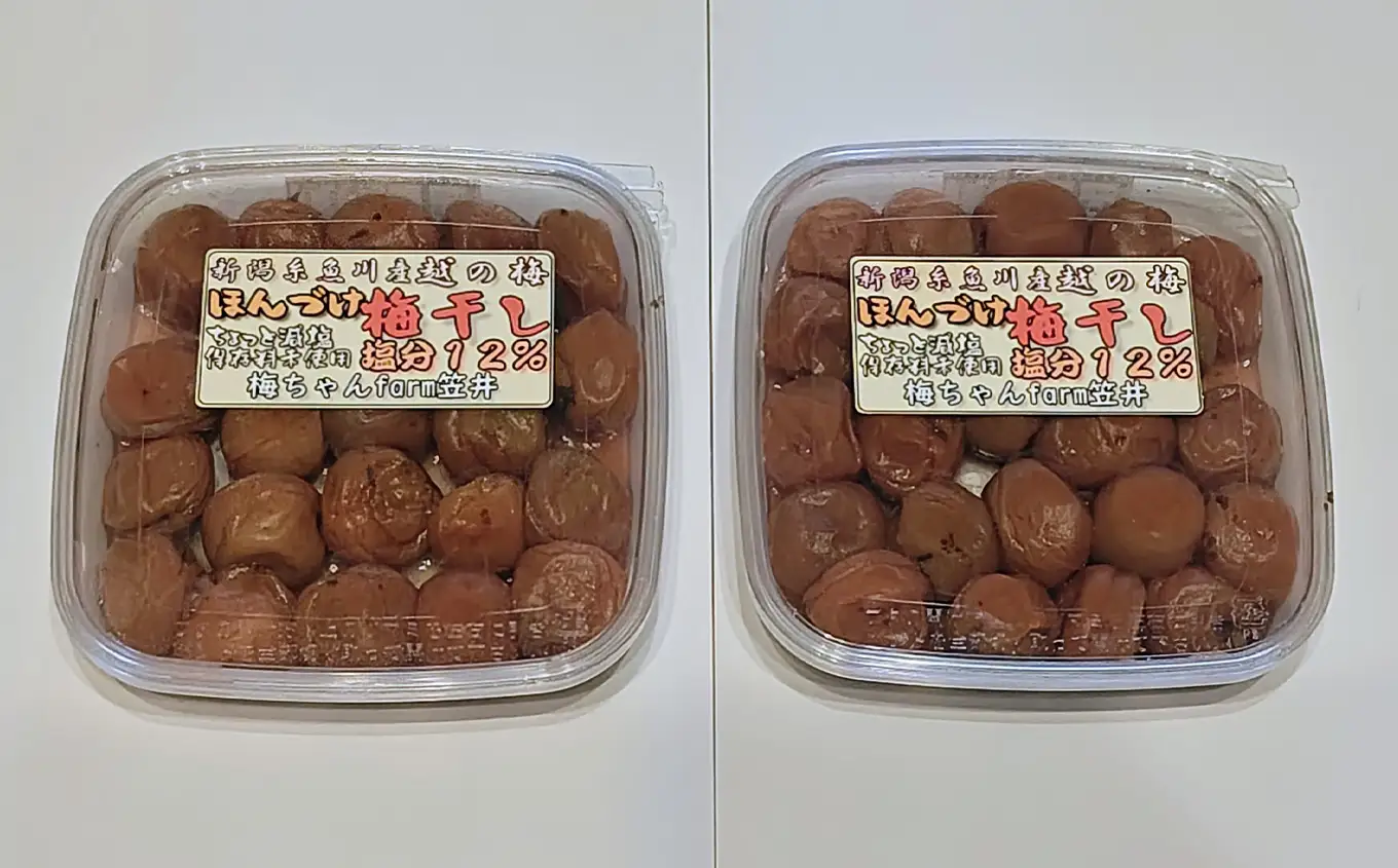 【保存料不使用】12%ほんづけ梅干しセット（新潟越の梅）260g×2 新潟県産越の梅 高級 大粒白梅 梅干 梅干し 人気 ご家庭用 天然 新潟県糸魚川 うめぼし 梅ちゃんfarm笠井