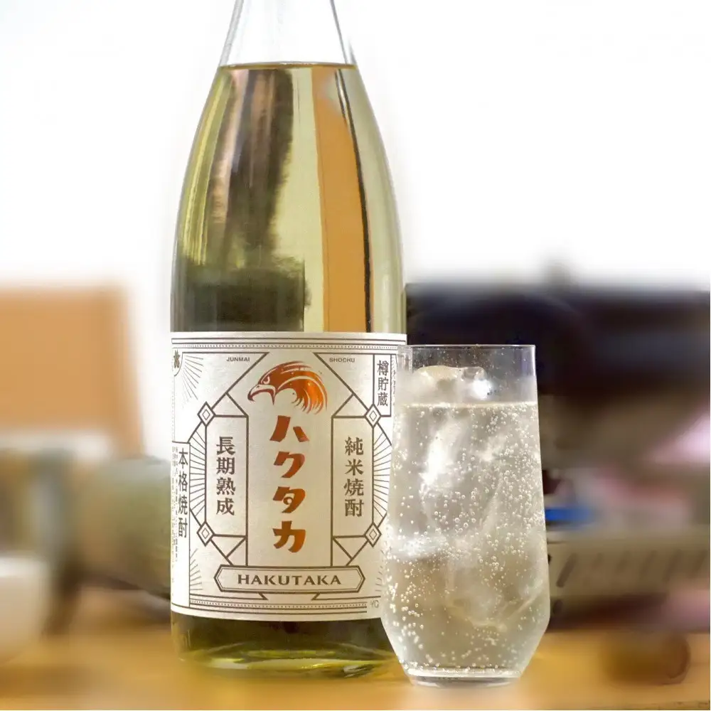 焼酎 長期熟成 樽貯蔵 純米焼酎ハクタカ 1.8L　1本入