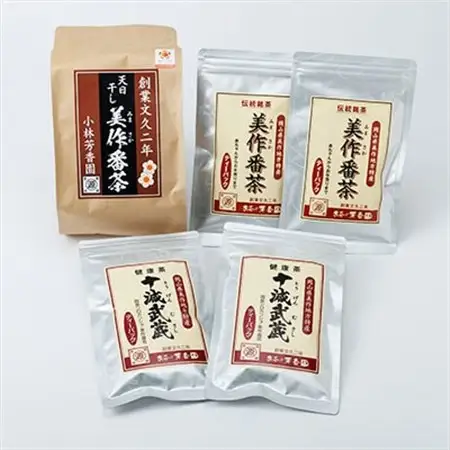 美作番茶と十減武蔵セット_飲料・ドリンク 茶葉・ティーバッグ 茶 _【1075908】