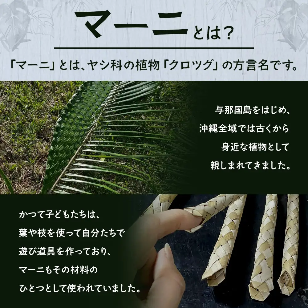 「草遊びマーニの馬」手作りキット YT-1|沖縄県 与那国町 与那国島 民芸 手作り 体験 伝統 玩具 セット 贈答 ギフト