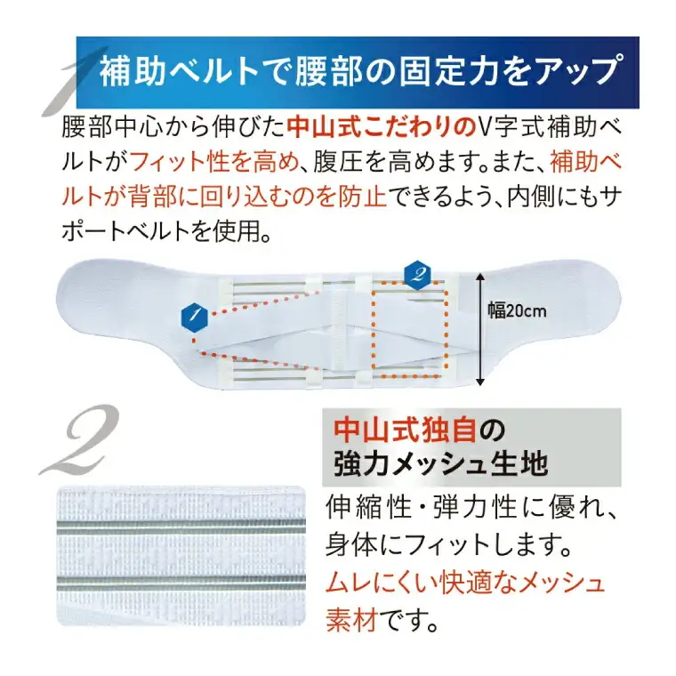 コルセット 中山式 標準タイプ コルセット 〈サイズ：L〉