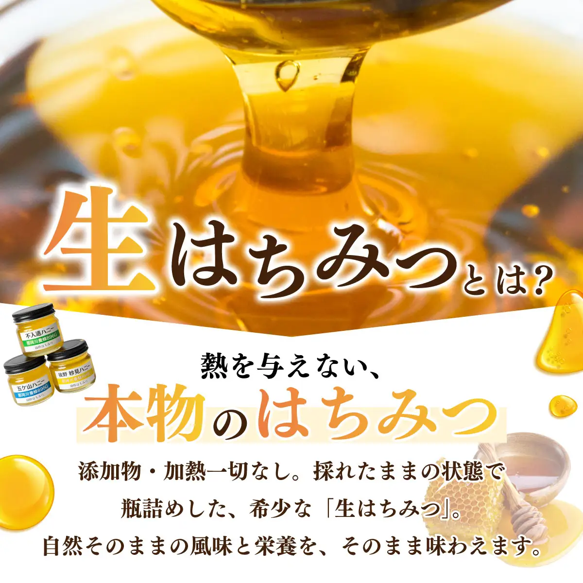  【希少 生はちみつ】100％ 純粋 はちみつ 百花蜜 3種 セット