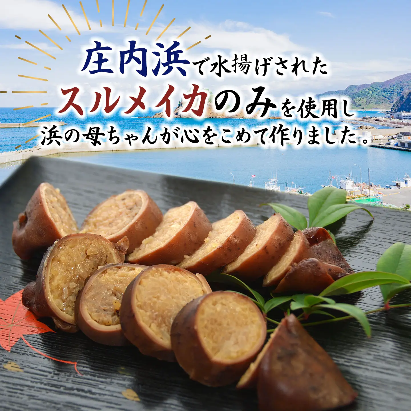日本海　庄内浜のいかめし(2個入×5パック)　山形県鶴岡市　| イカ飯 イカ 飯 惣菜 海産物 簡単調理 冷凍 人気 美味しい お取り寄せ グルメ 庄内 東北 国産 返礼品