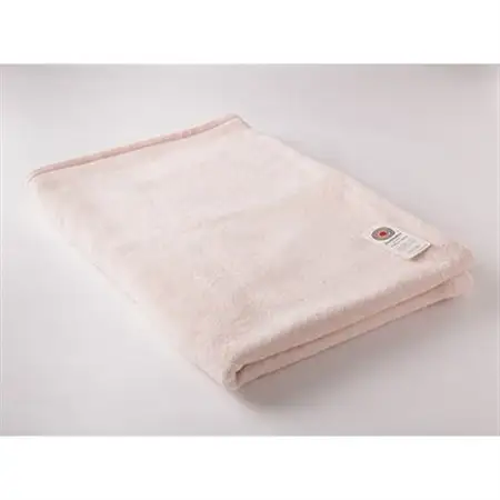 ラムウール毛布(毛羽部分)シングルサイズ　ピンク色【1052964】