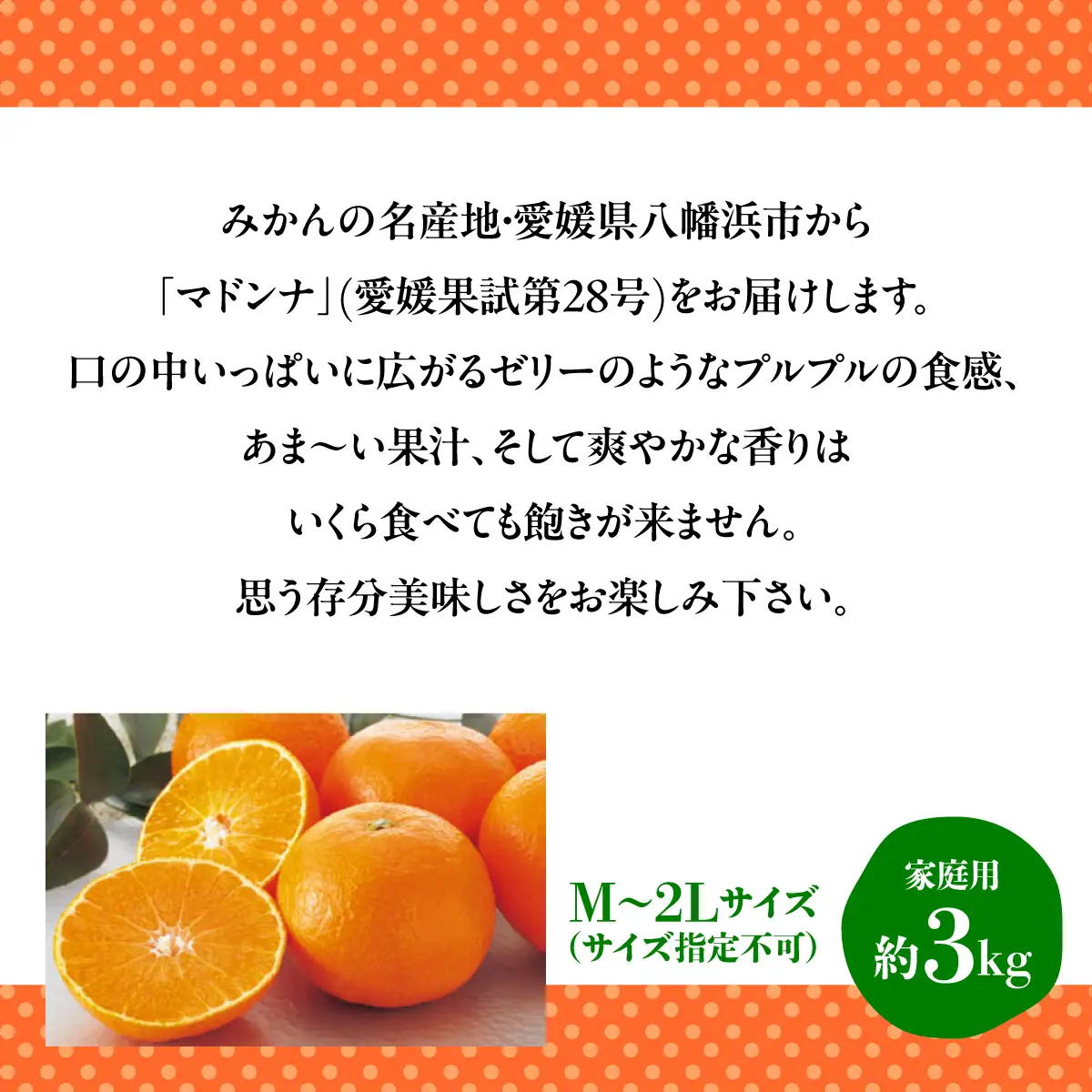 【先行受付】マドンナ(愛媛果試第28号)【家庭用】約3kg【C76-7】【1506315】 YWTAB005