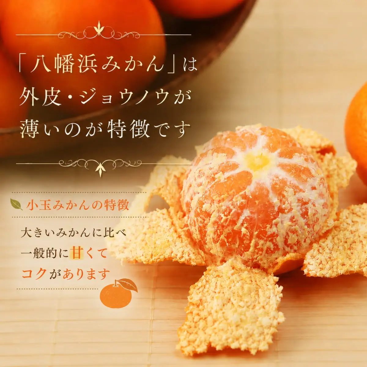 【先行受付】小粒・濃厚な味わい!!「八幡浜小玉っ子みかん」約3kg【A39-80】【配送不可地域：離島】【1639302】 YWTF055