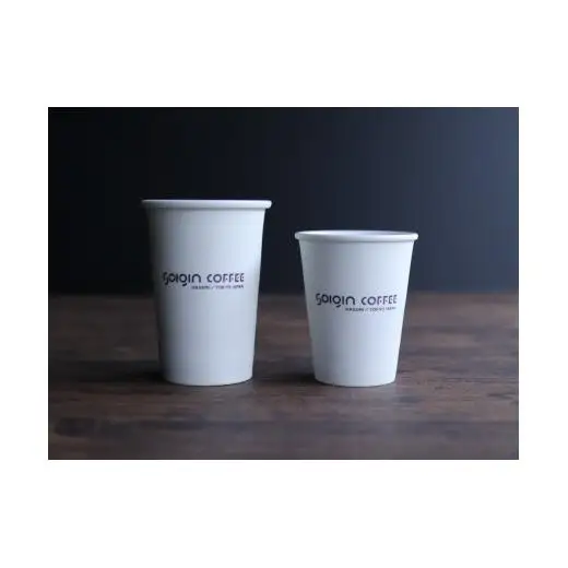 【波佐見焼】SOIGIN COFFEE　ロゴ入りペーパーカップタンブラー　Lサイズ