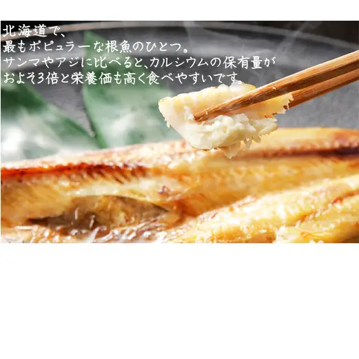 【定期便】 計6回 軽石干し北海道産ホッケ 2尾