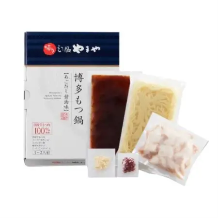 【毎月定期便】博多もつ鍋やまやのあごだし醤油味(1～2人前)(大野城市)全12回【配送不可地域：離島】【4086010】