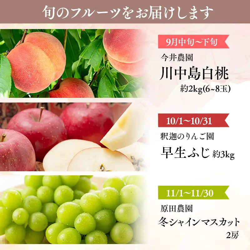 ひらかわフルーツ満喫便　3回定期コース【hi-0999-011】