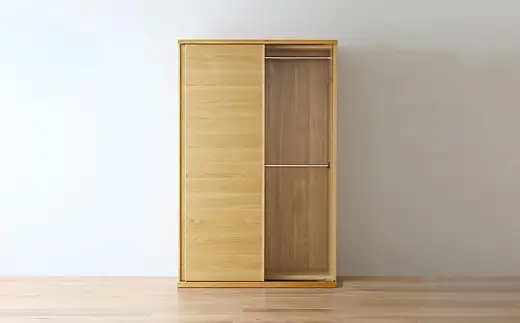 LECCE レッチェ 120 ワードローブ オーク 【 10年保証 】 天然木 収納 ハンガー クローゼット 家具 収納家具 洋服収納 洋服ラック 洋服タンス クローゼット コートハンガー ハンガーラック