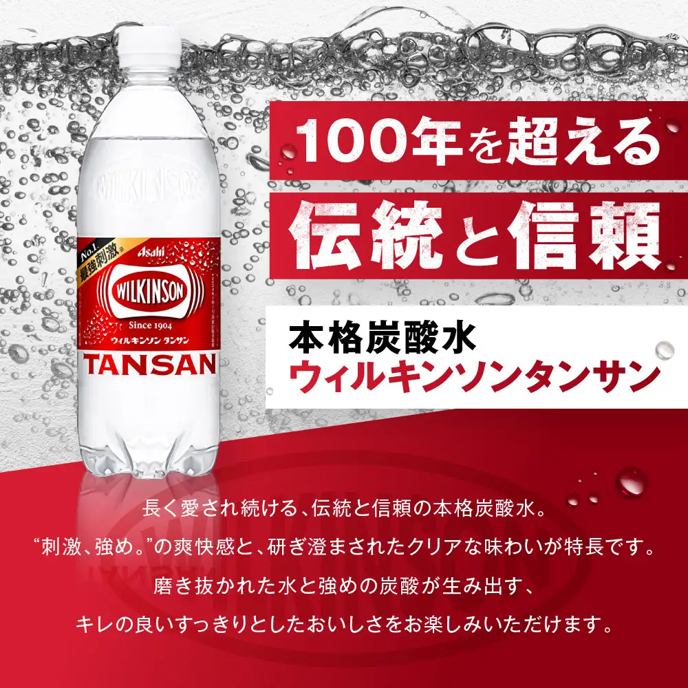 【定期便12か月】アサヒ 炭酸水 ウィルキンソンタンサン ペットボトル 500ml ×24本