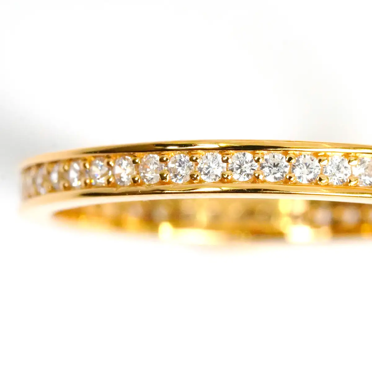 0.3ct フルエタニティリング イエローゴールド 管理番号RTJ-013 246-004-a