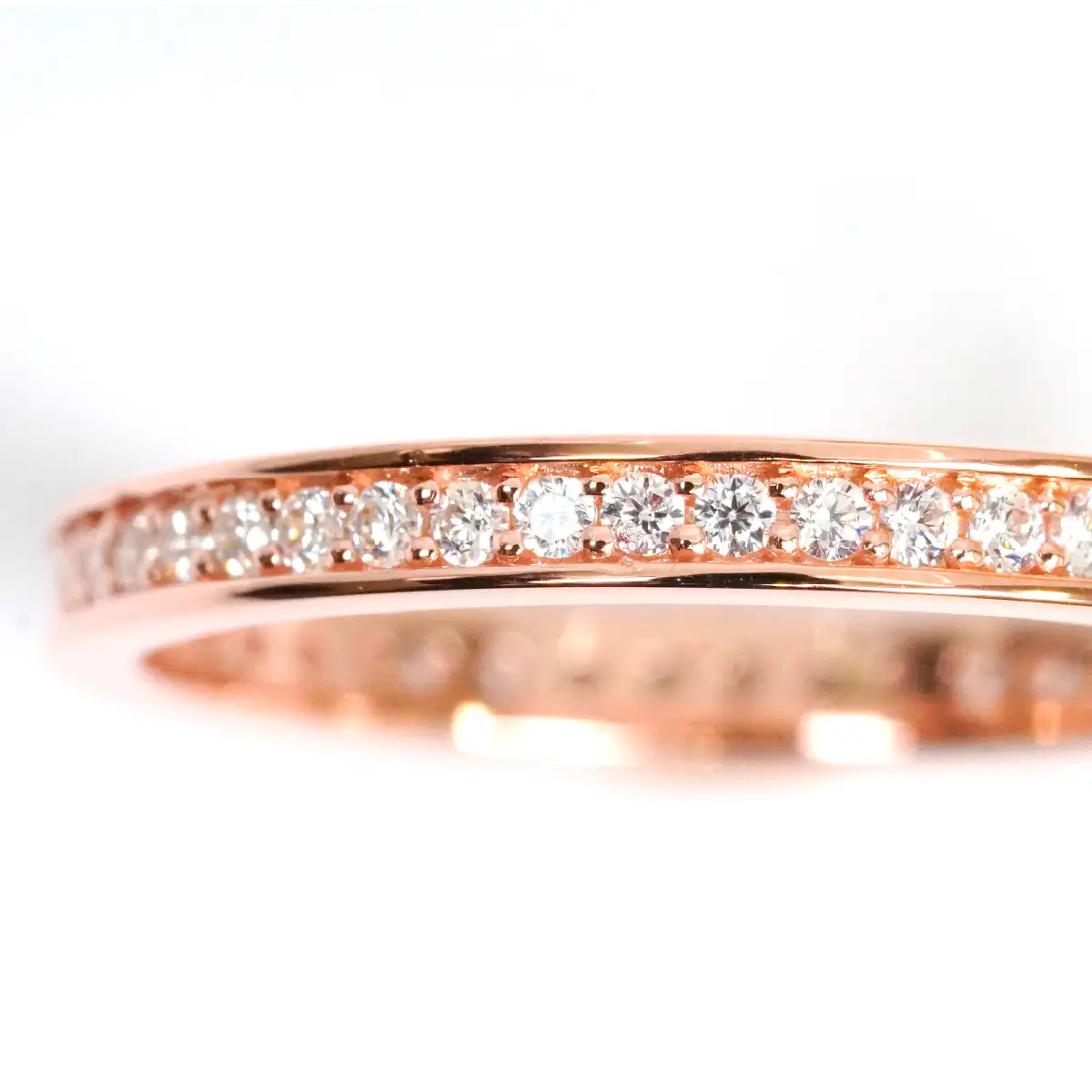 0.3ct フルエタニティリング ピンクゴールド 管理番号RTJ-013 246-004-c