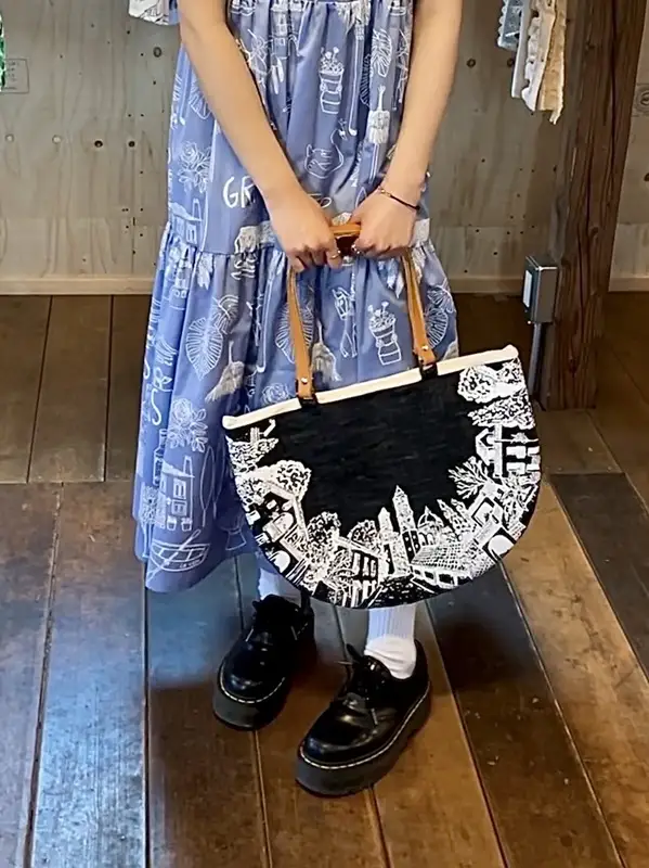 Denim Landscape Bag [h125]