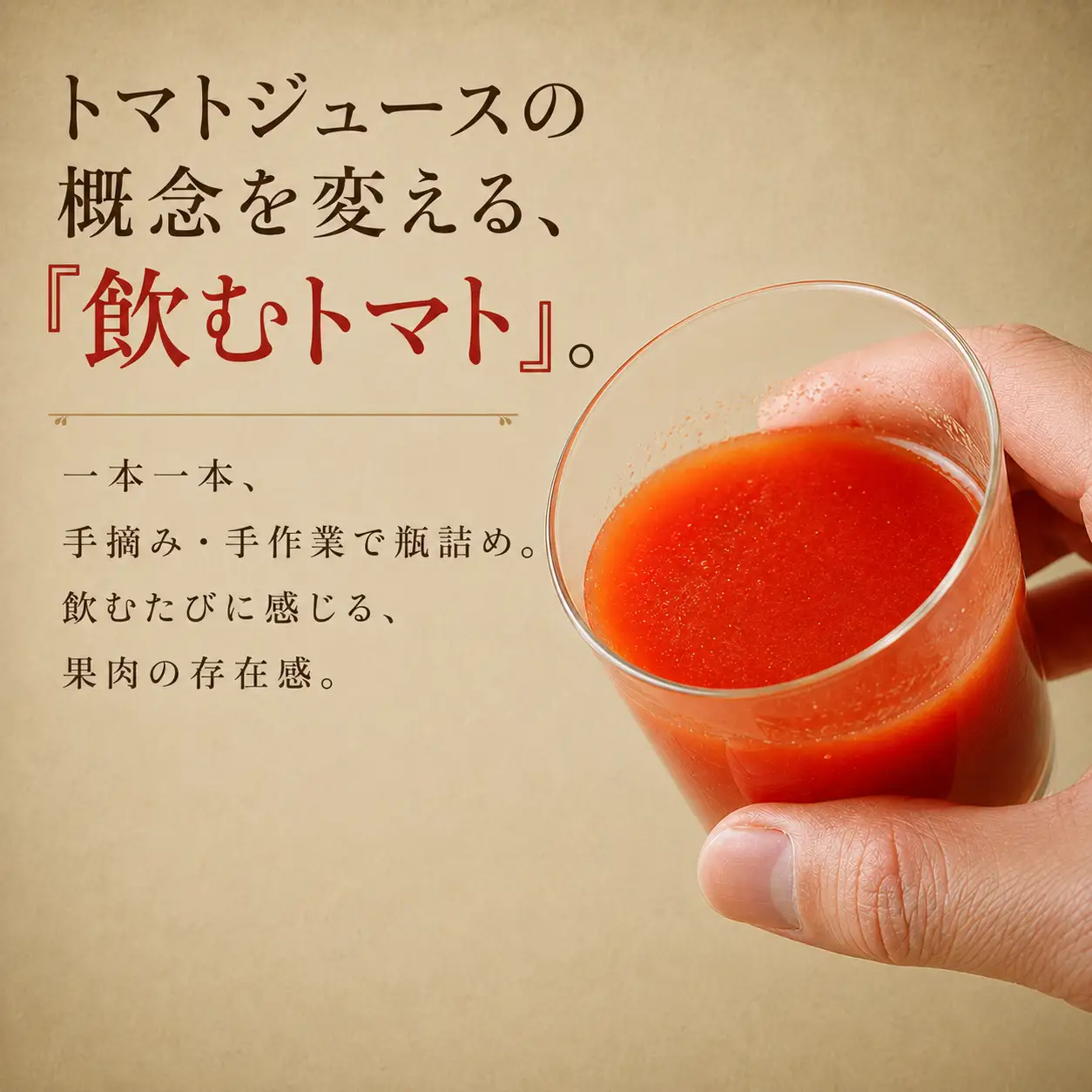 トマトジュース 手島農園 男気トマトジュース 500ml × 2本 