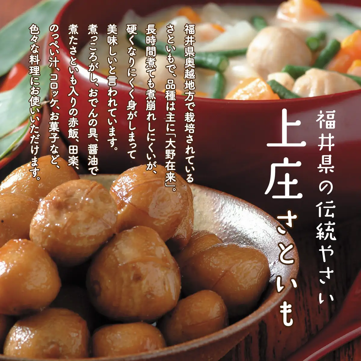 【先行予約】【12月発送分】上庄産さといもの「洗い子」計2.01kg  有機肥料配合　減農薬栽培[A-005006_02]