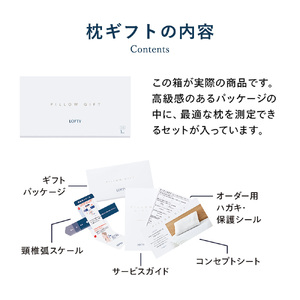 【ロフテー／オーダー枕】エアウィーヴ グループ「枕ギフトペア」～自宅で計測、好みの素材で作れるオーダー枕～〔110-10〕