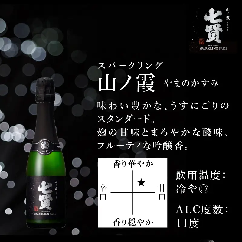 七賢 日本酒飲み比べ小容量セット3本 [h044]