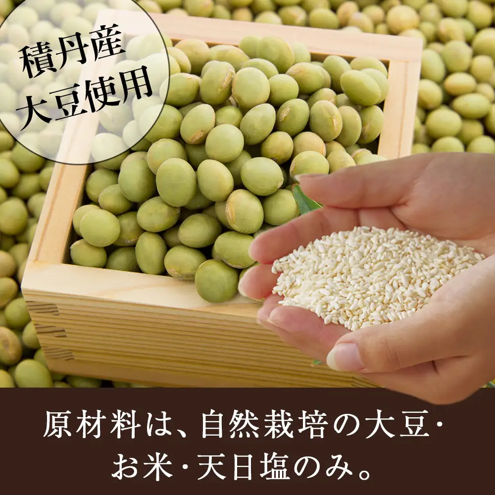 自然栽培 青大豆 手作り 味噌 500g×1　素材の力をそのまま熟成。