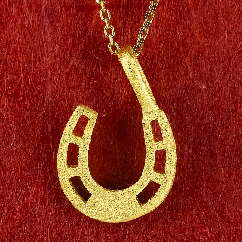 馬蹄 純金 24金 ペンダントトップ 造幣局検定刻印付 ネックレス k24 ゴールド 24k 131205101 SWAA394