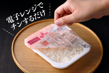 CC009.【定期便】福岡県産「夢つくし」無菌パックご飯(２４パック)×３ヶ月送付