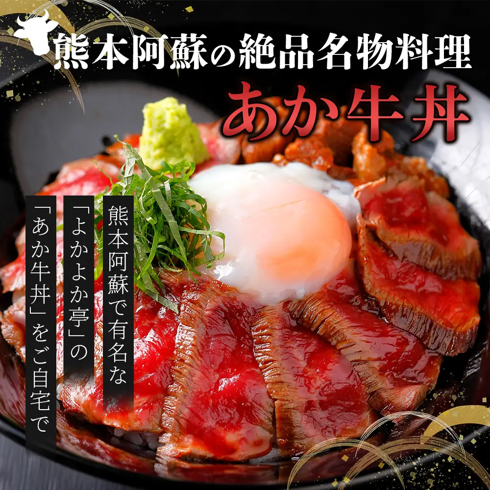 熊本名物 あか牛丼(4人前)セット あか牛モモ400g(200g×2)・あか牛のタレ240g(40g×6)  あか牛 牛肉 肉 お肉 国産牛 和牛 タレ付き 熊本県 牛丼 046-0755