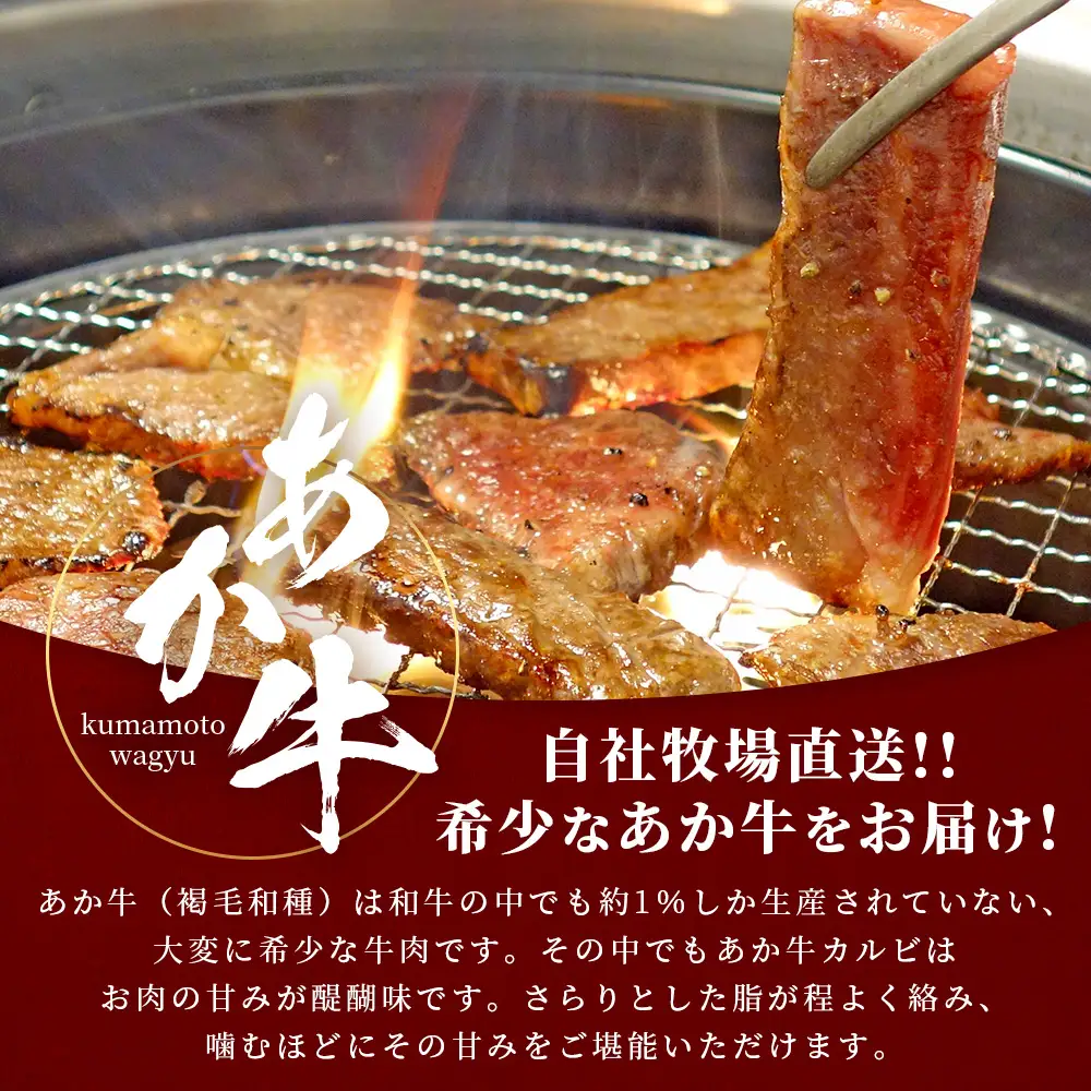 熊本和牛 あか牛 カルビ 焼肉 400g セットあか牛のタレ付き 熊本県産 あか牛 カルビ 焼肉 牛肉 お肉 肉 タレ付き 熊本県産 046-0756