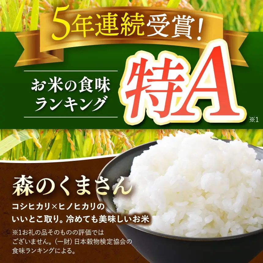 【 定期便 12回 】 R7年産 熊本県産 無洗米 森のくまさん 25kg