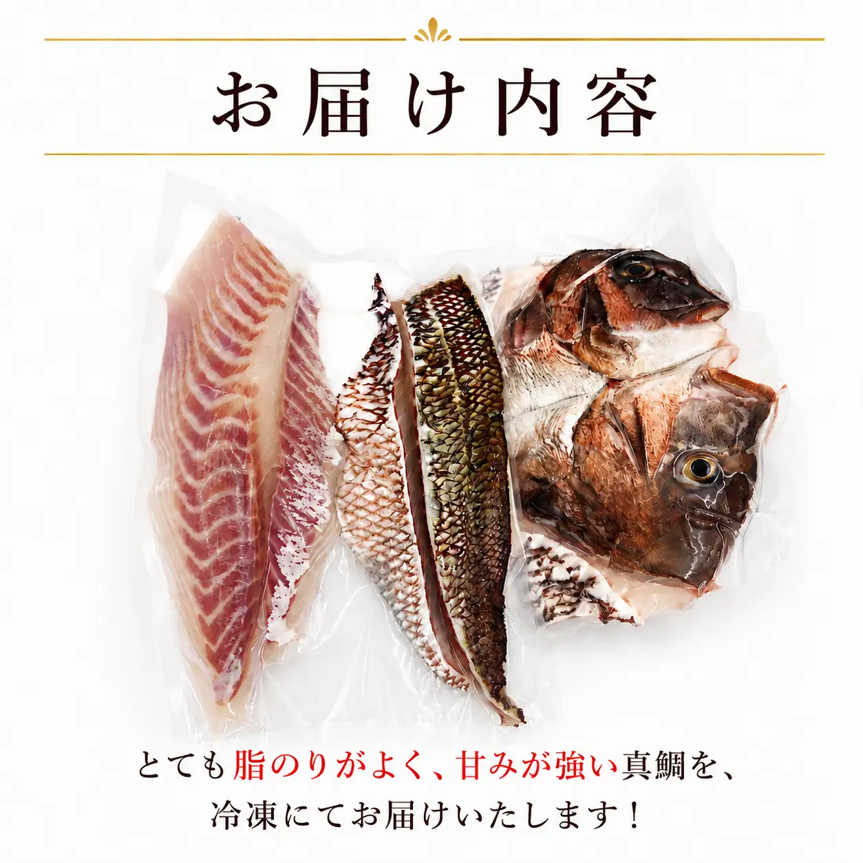 真鯛まるごとセット こもねっと 真鯛 D016-008018