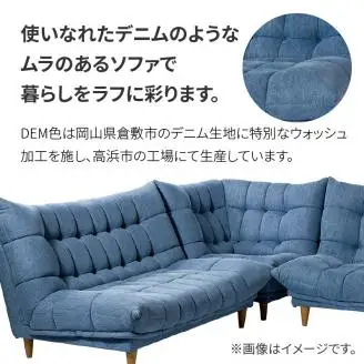 2Pソファ　BEL脚付　02DEMデニム_56-222-1
