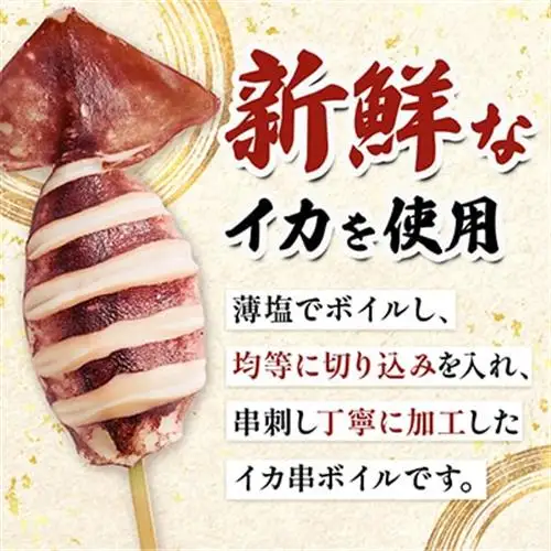 いか串(ボイルイカ串)10本(約1.0kg)　イカ焼きやBBQに!【配送不可地域：離島】【1731280】